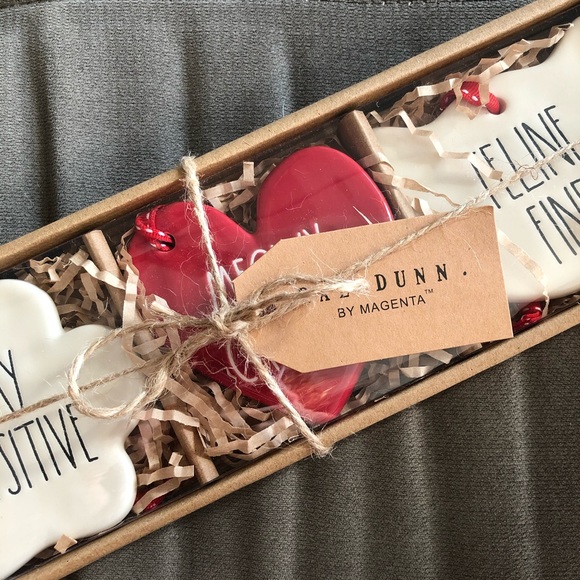 NIB Cat Holiday Ornaments 🐈 Rae Dunn - Picture 6 of 6